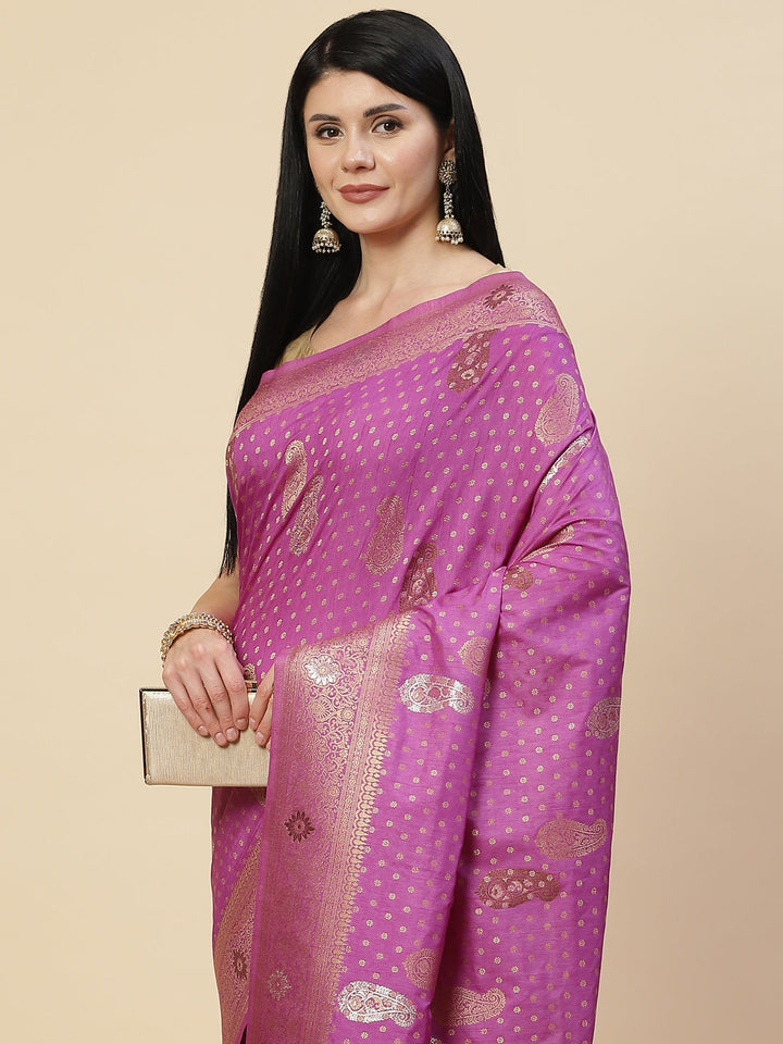 Zari Booti Handloom Woven Saree