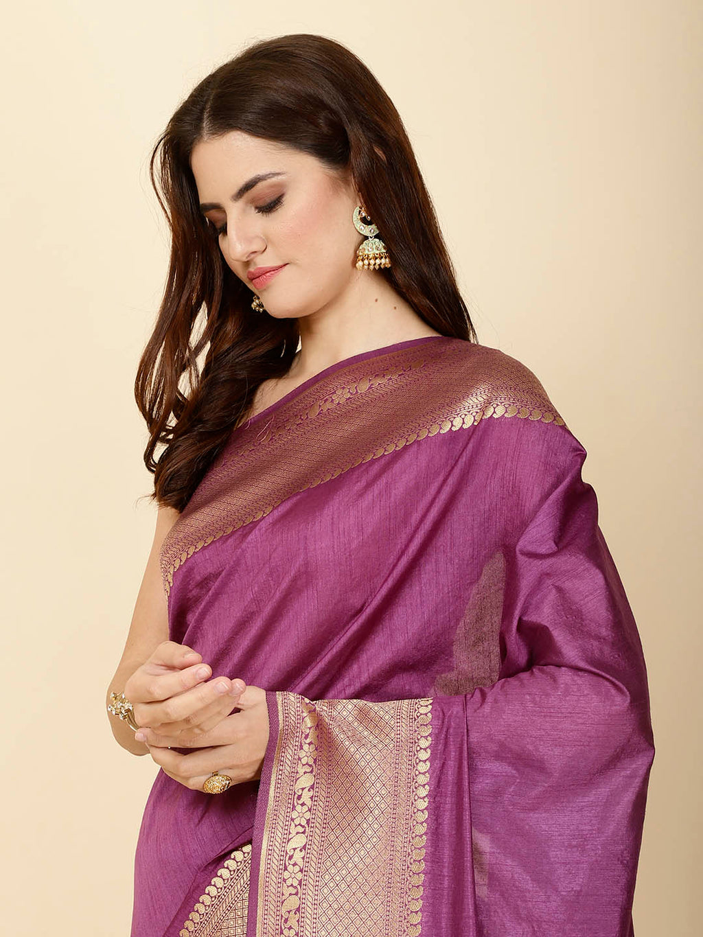 Zari Border Woven Handloom Saree