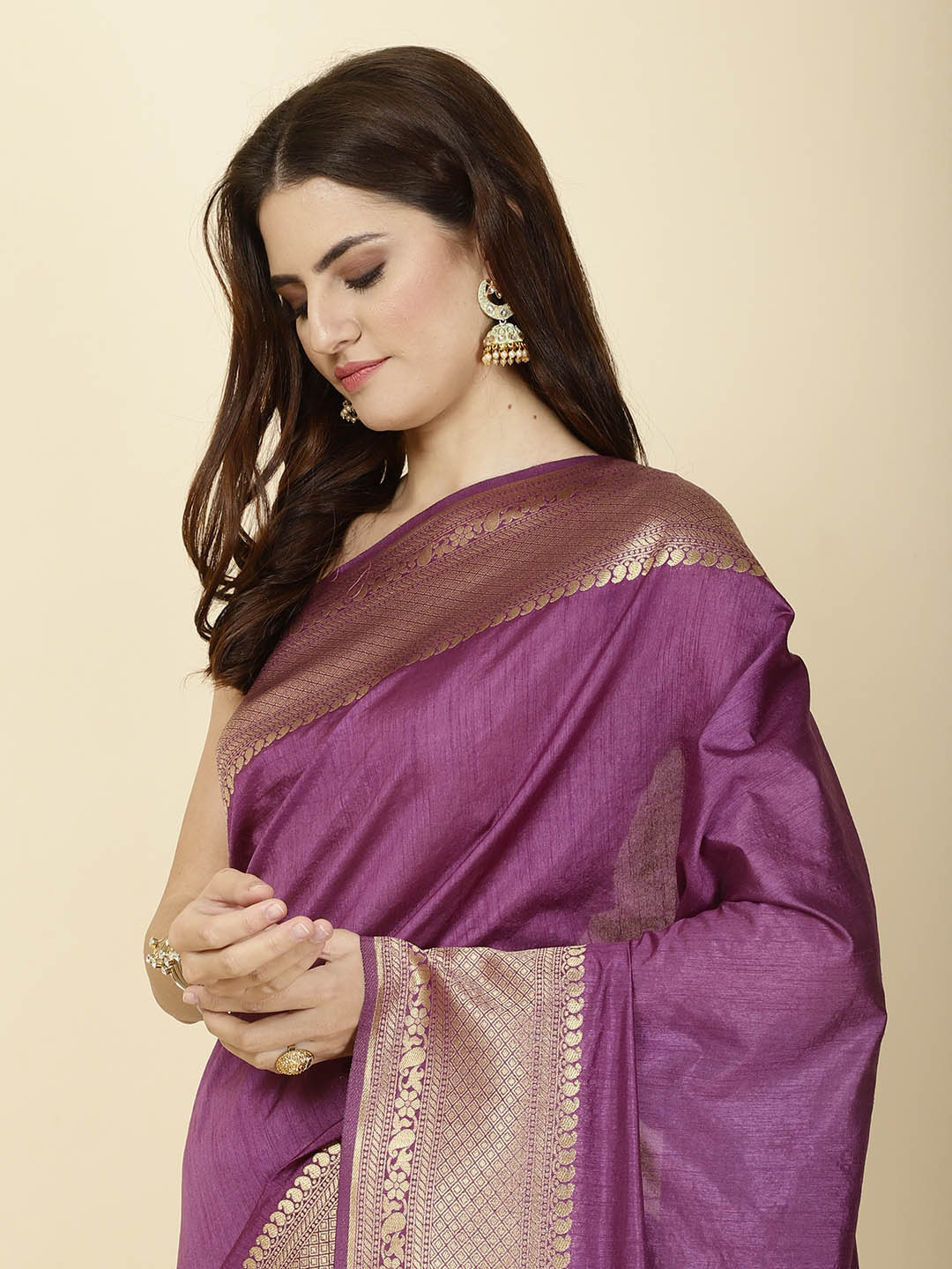 Zari Border Woven Handloom Saree