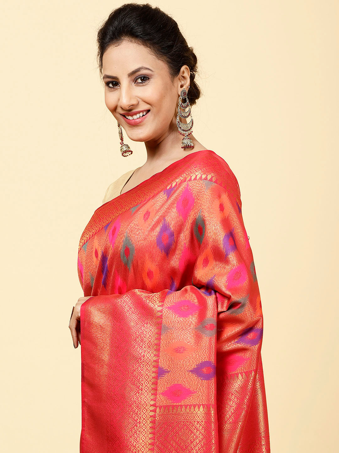 Brocade Handloom Woven Saree