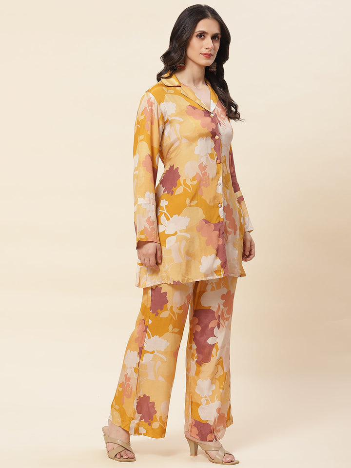 Printed Cotton Kurti With Pants