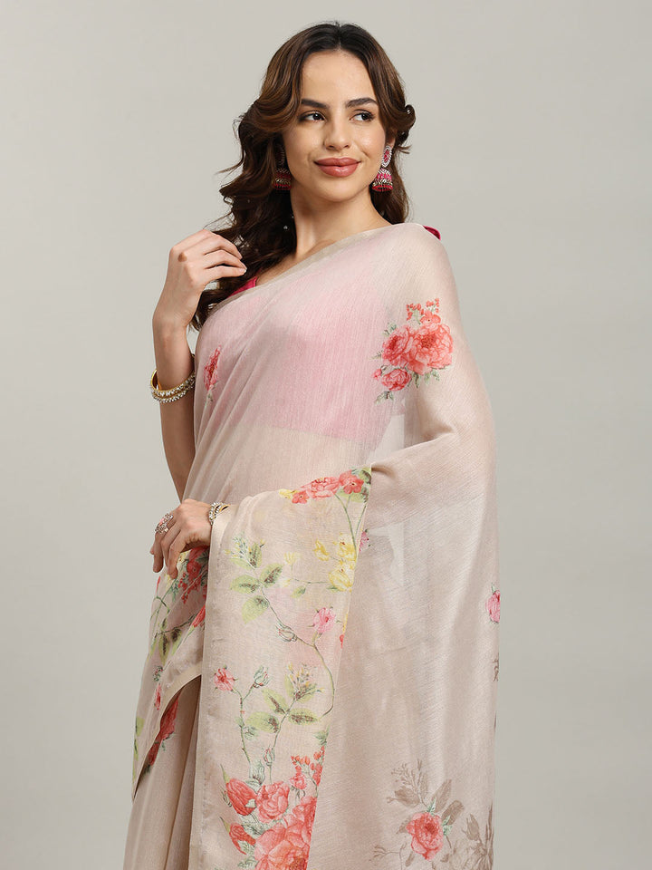 Maheshwari Printed Dola Cotton Saree