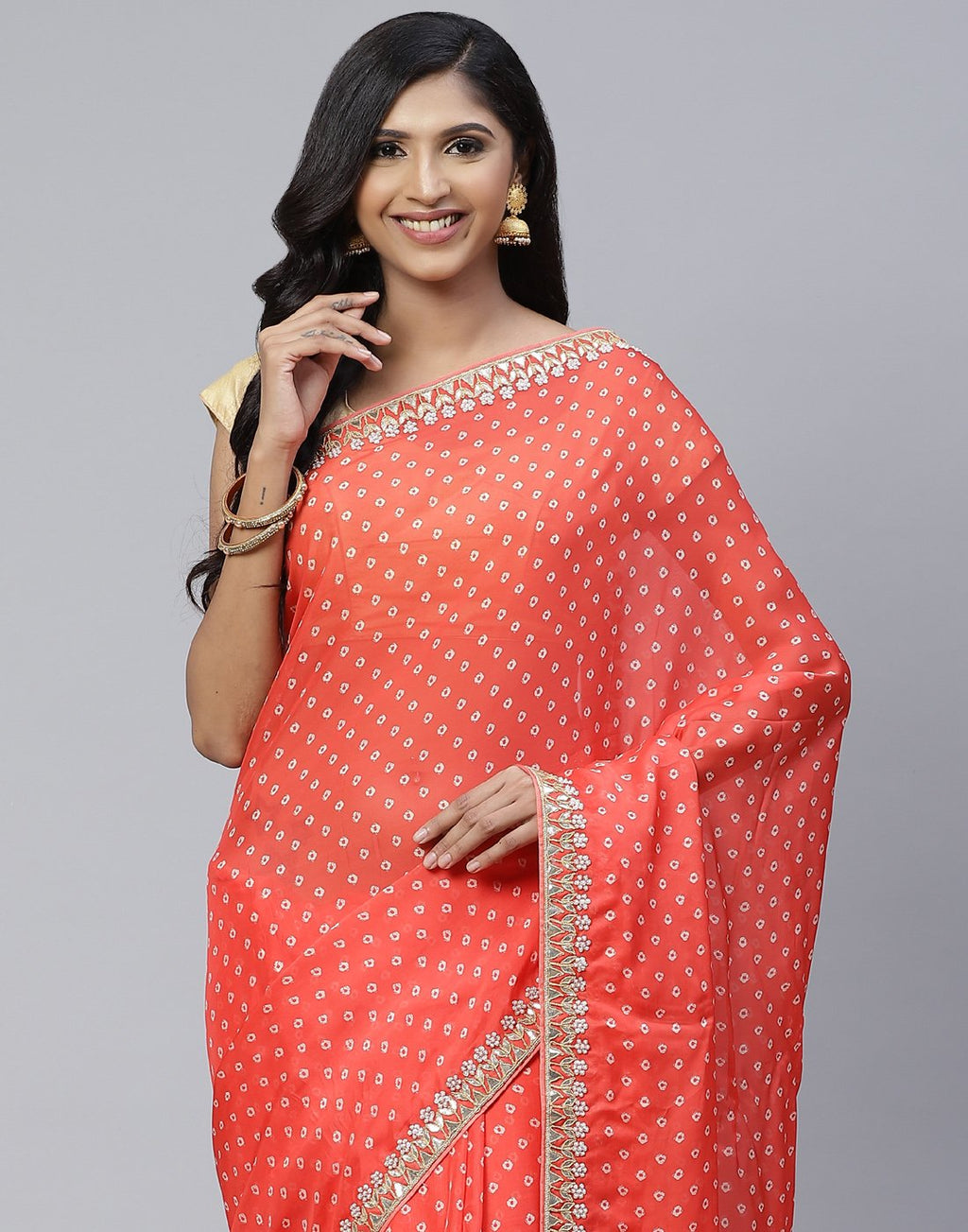 Printed Organza Saree