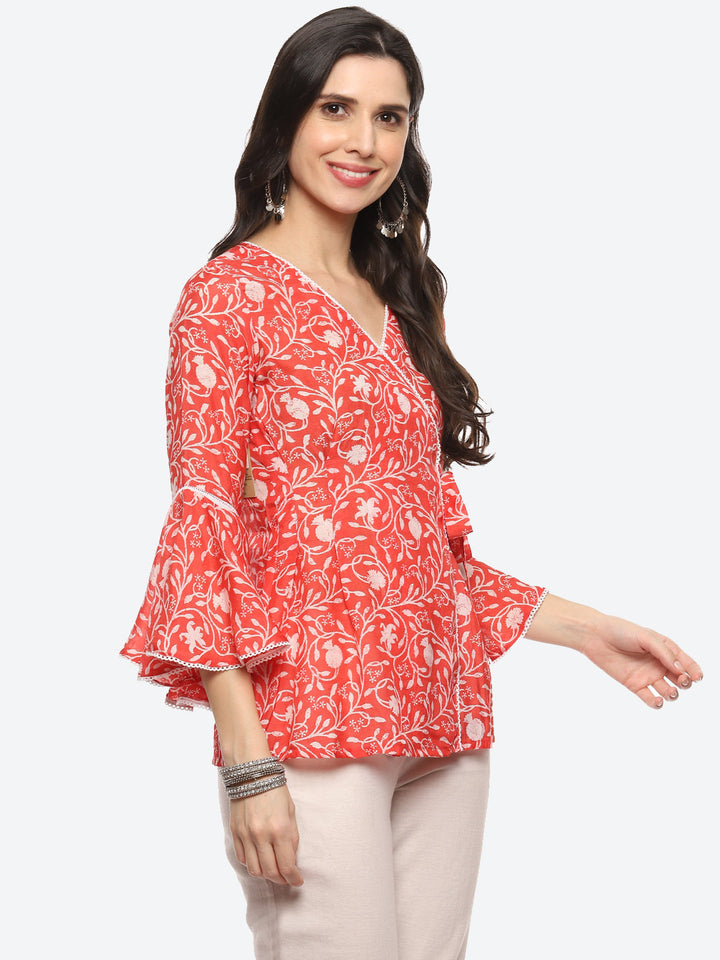 Floral Printed Cotton Kurti