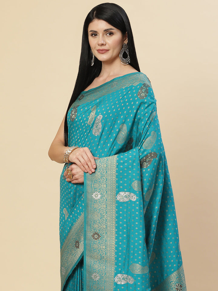 Zari Booti Handloom Woven Saree