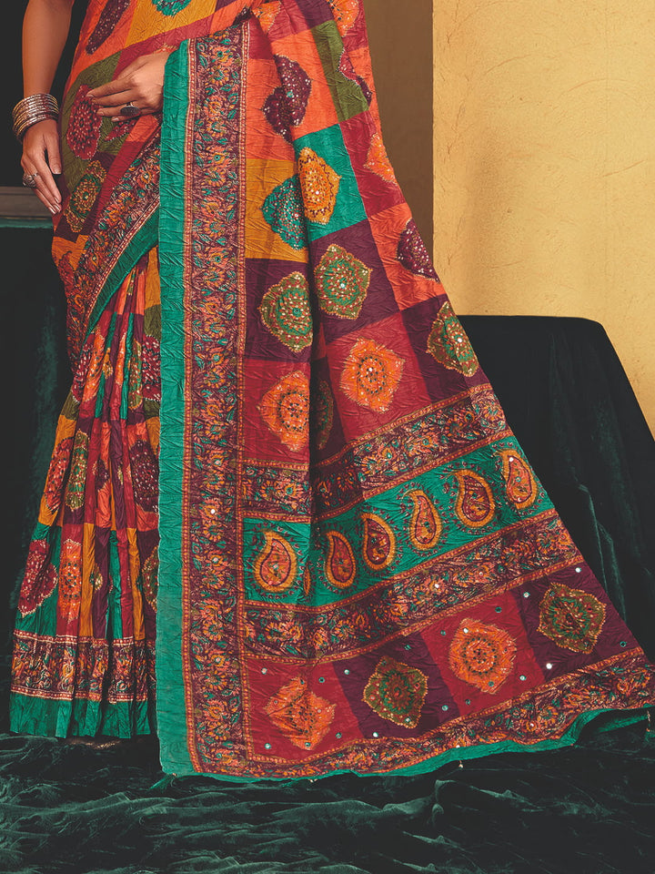 Printed Art Silk Saree