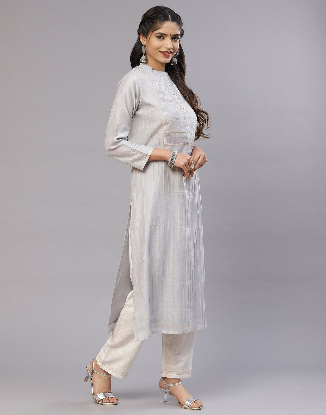 Aumre Chanderi Kurta