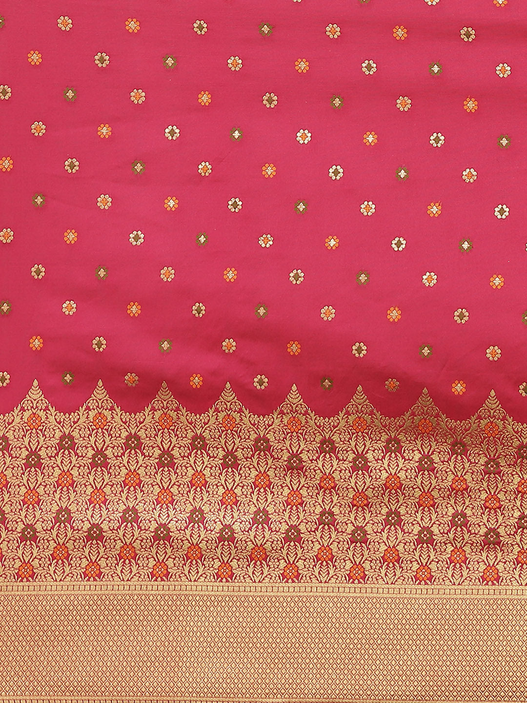 Banarasi Saree with Zari Border Booti