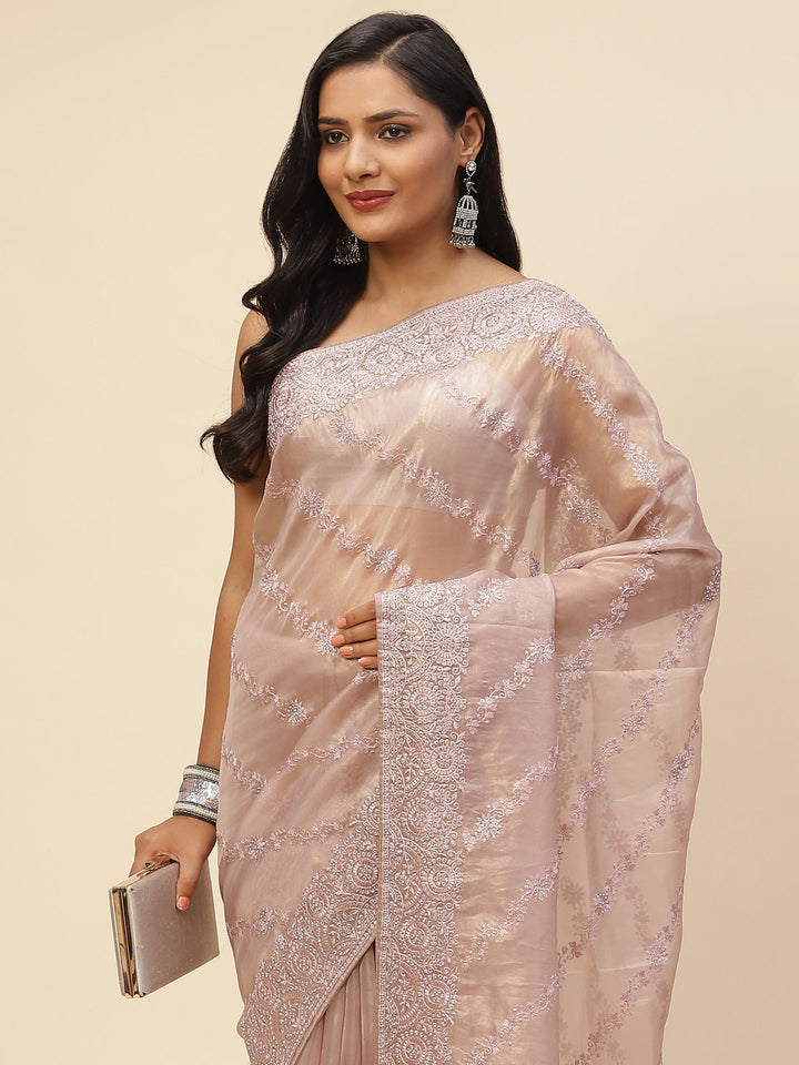 Stone Embroidered Banarasi Saree