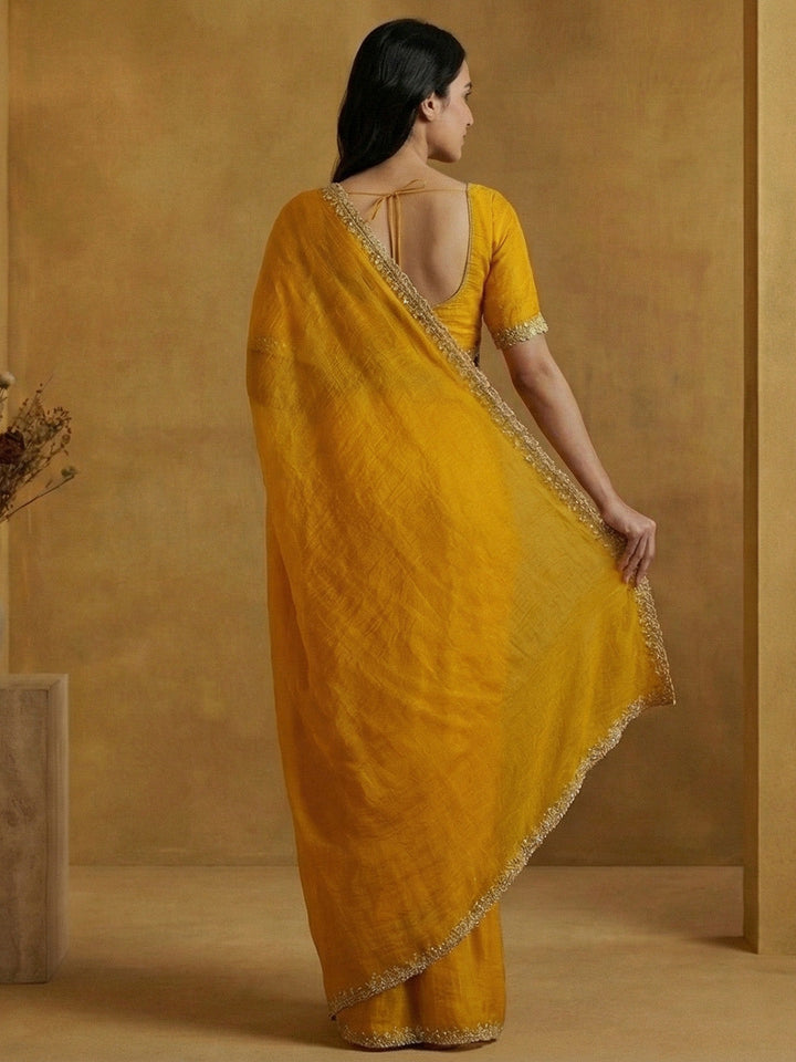 Embroidered Organza Saree