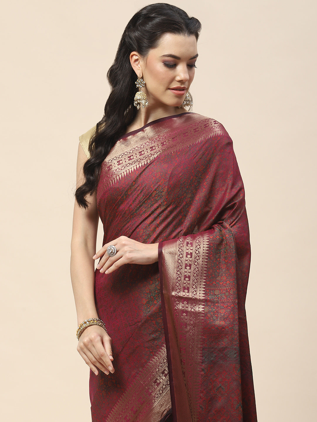 Zari Border Woven Cotton Saree
