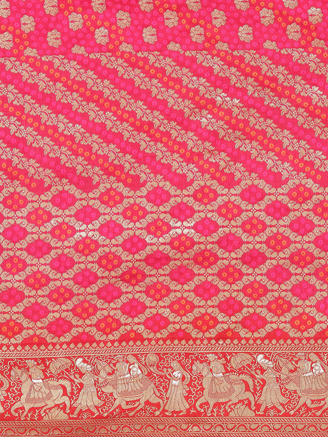 Bandhani Banarasi Woven Saree