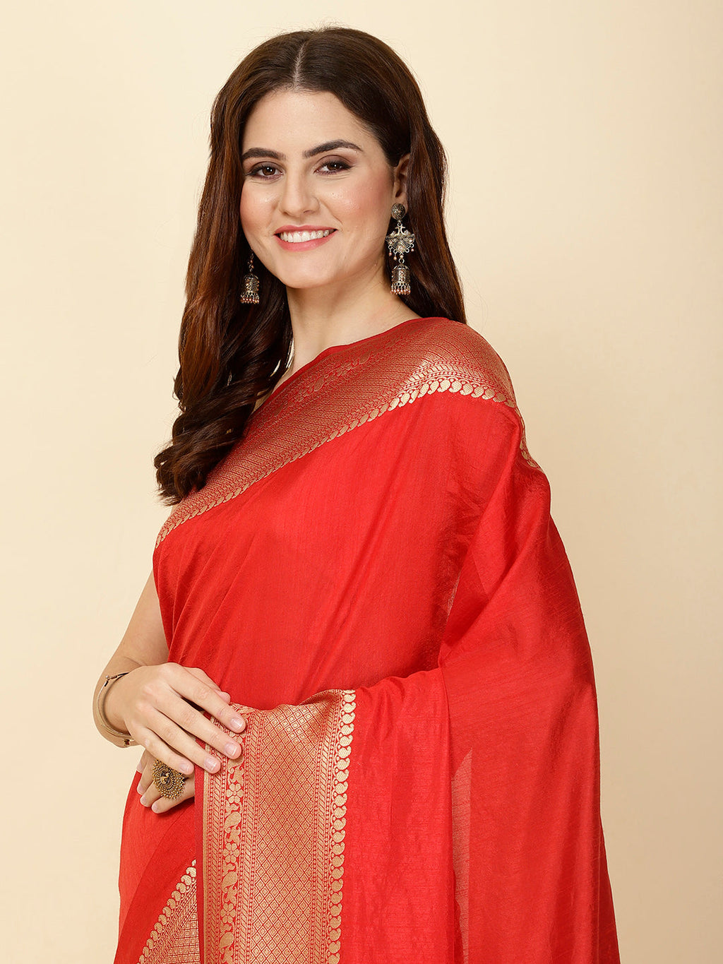 Zari Border Woven Handloom Saree