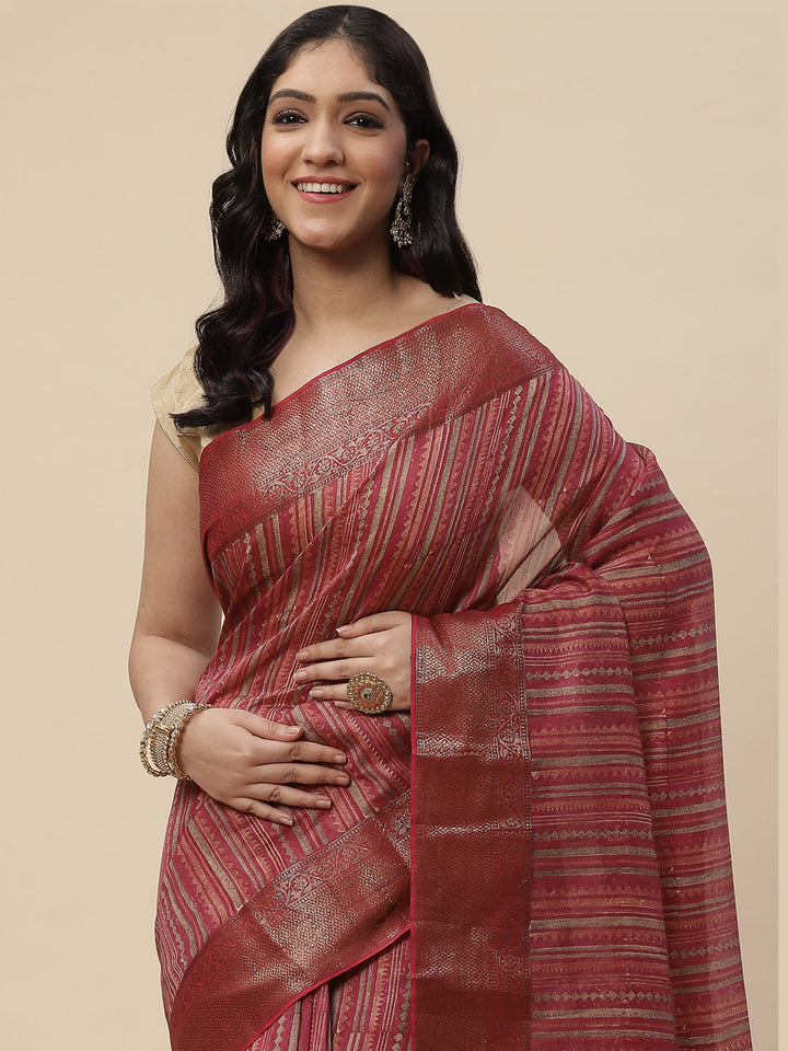 Digital Printed Cotton Saree