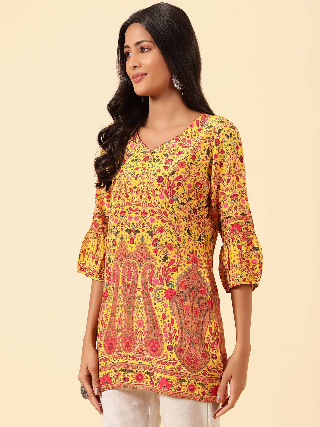 Printed Crepe Kurti