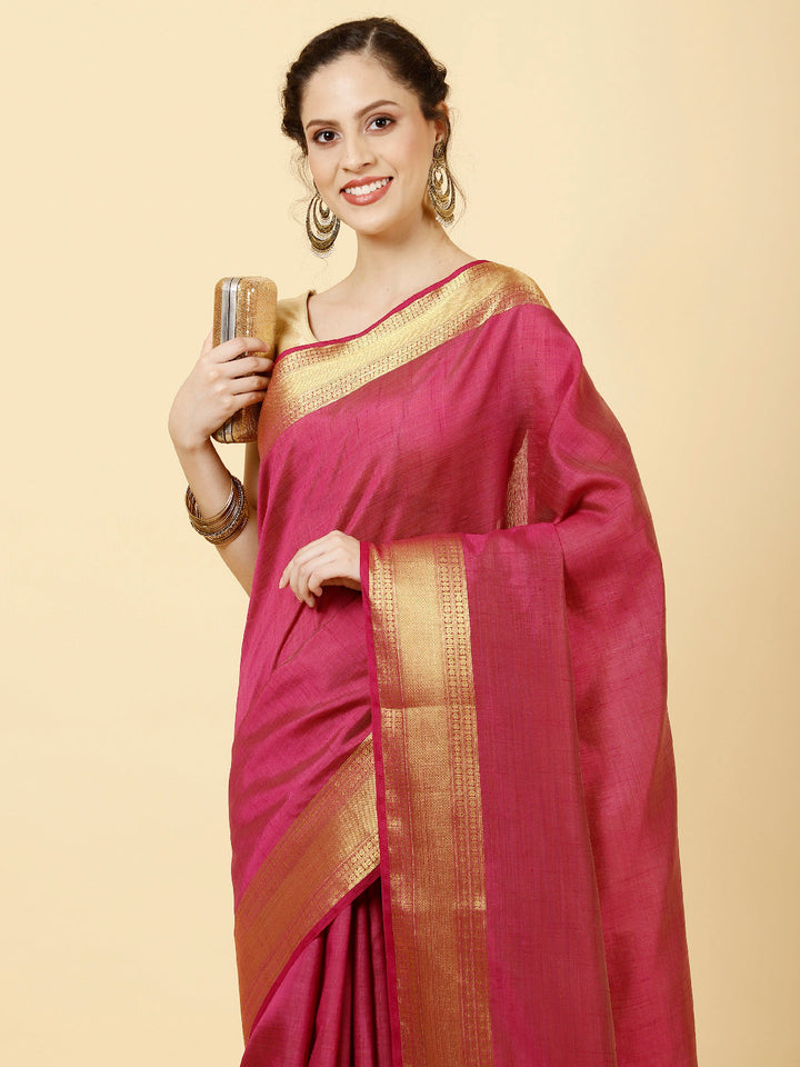 Zari Jaal Woven Handloom Saree