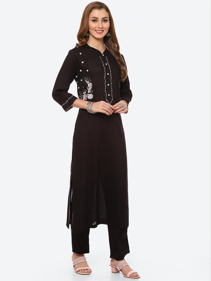Printed Cotton Kurta With Pant