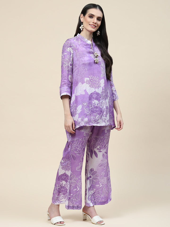 Printed Muslin Kurti With Pants