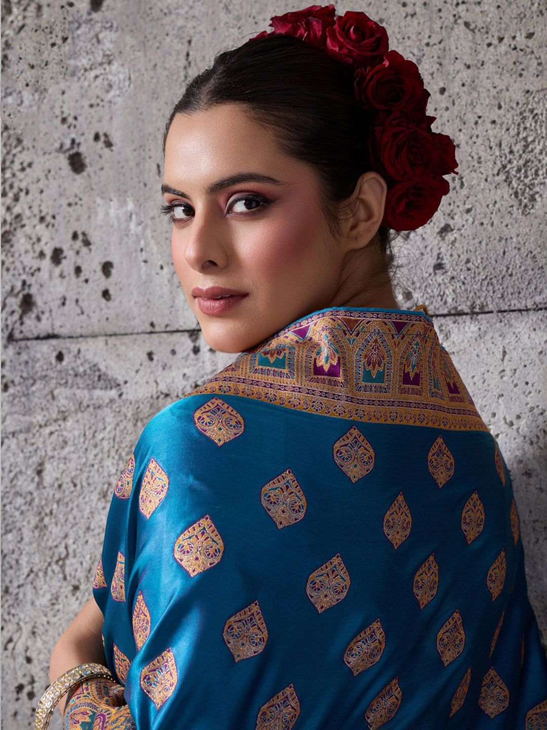 Woven Design Satin Silk Saree