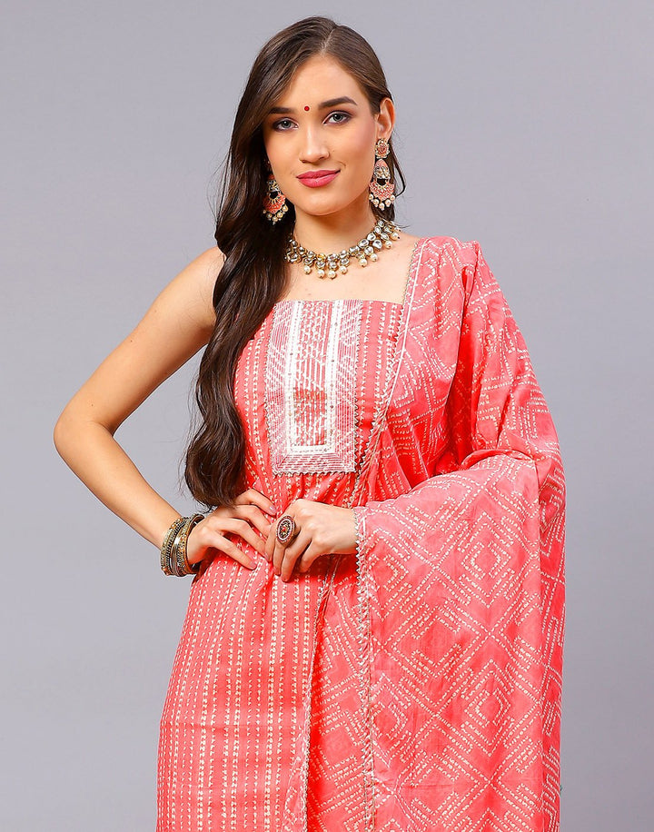 Cotton Embroidered Suit Piece
