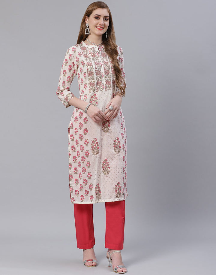 Cotton Printed Kurti with Pant