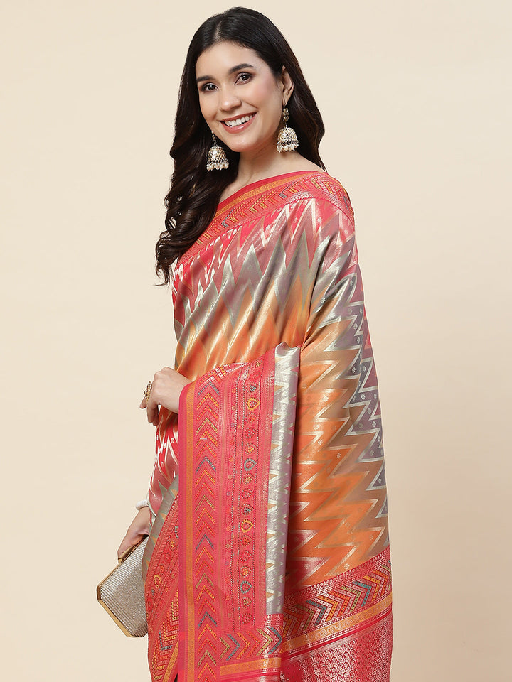 Stone Booti Banarsi Woven Saree