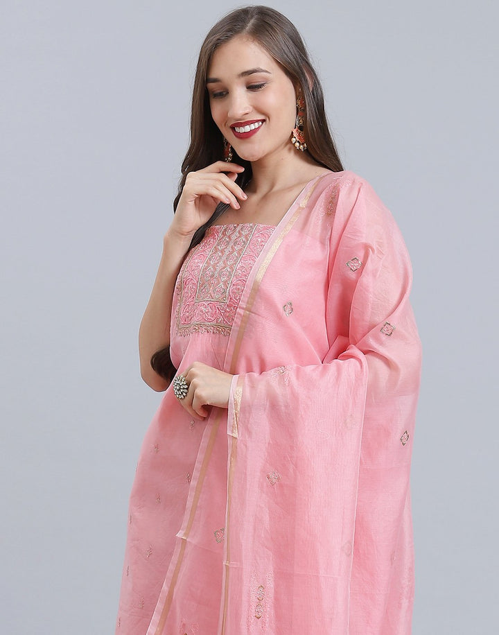 Chanderi Suit Set