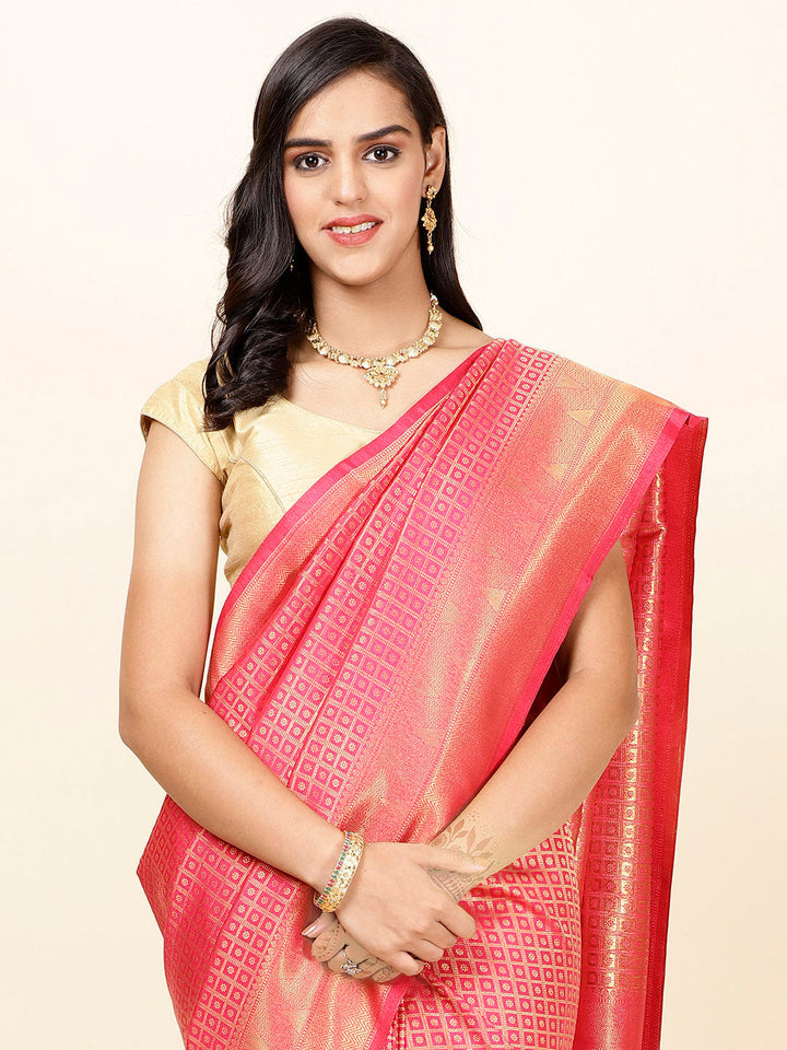 Stone Jaal Woven Handloom Saree