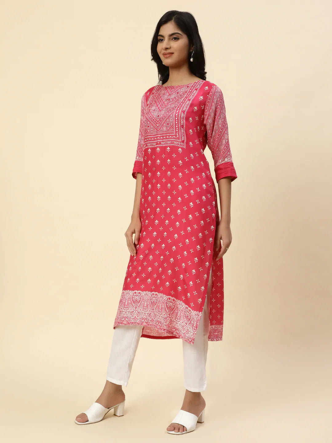 Printed Muslin Kurta