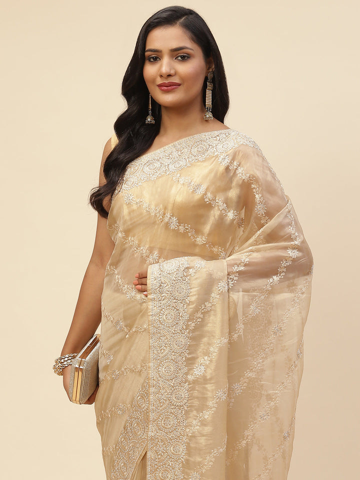 Stone Embroidered Banarasi Saree