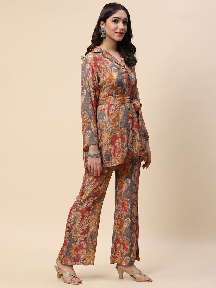 Printed Muslin Kurta With Pants