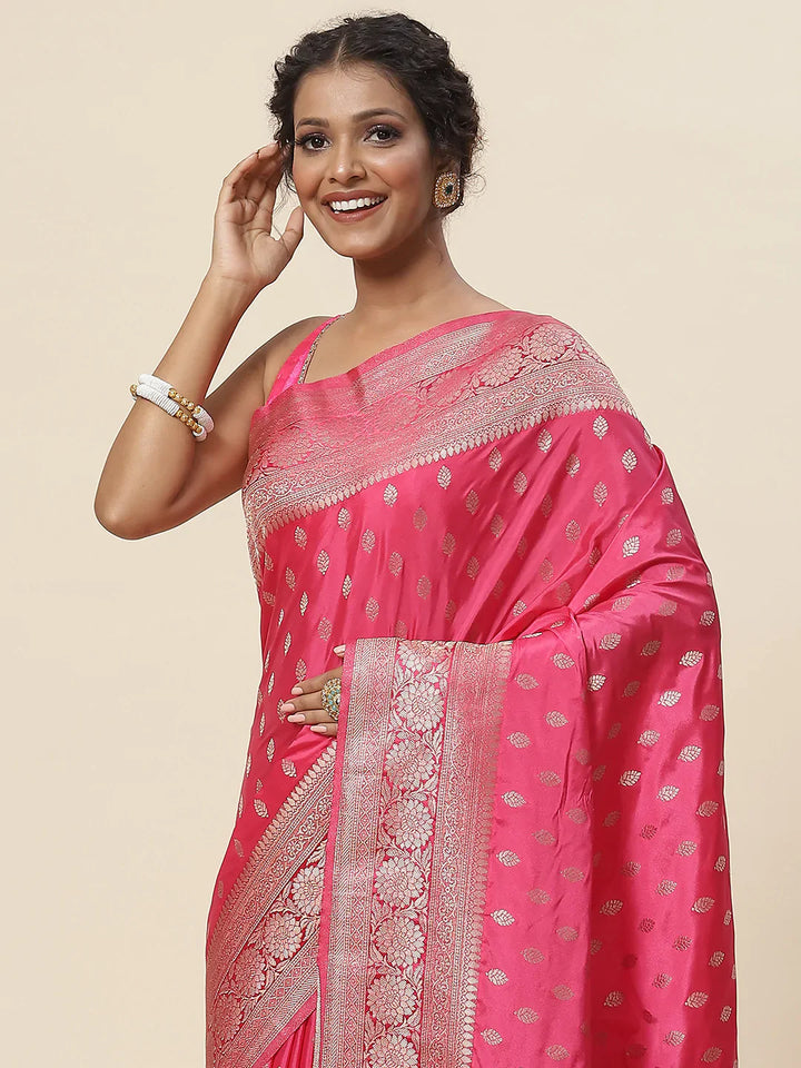Zari Booti Handloom Woven Saree