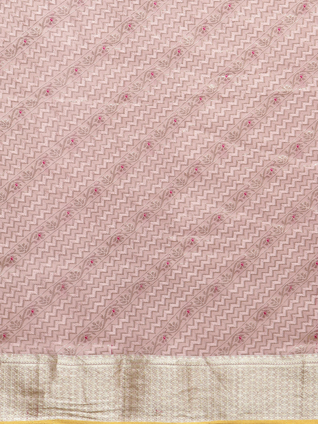 Brocade Zari Jaal Crepe Plain Saree