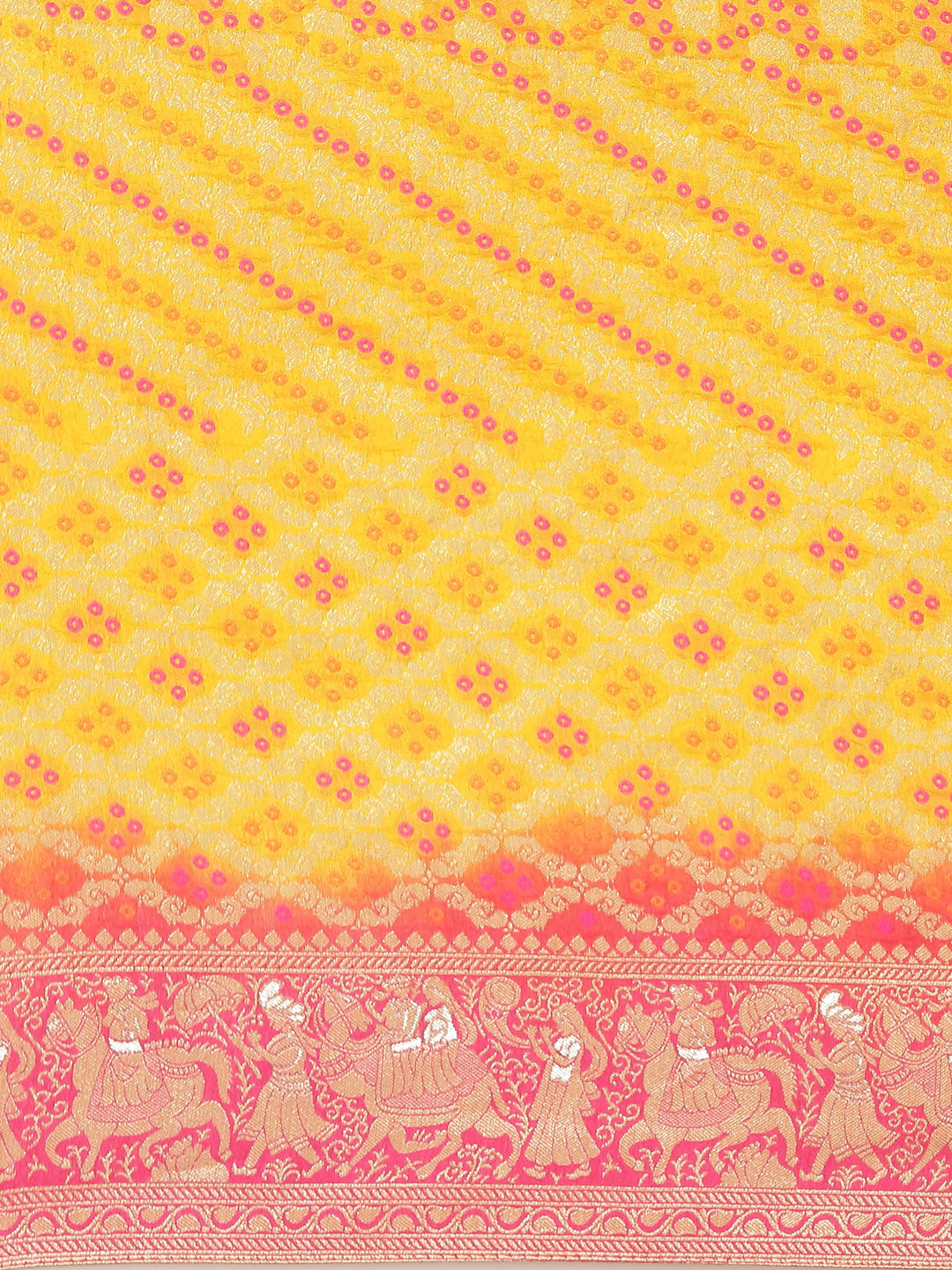 Bandhani Banarasi Woven Saree