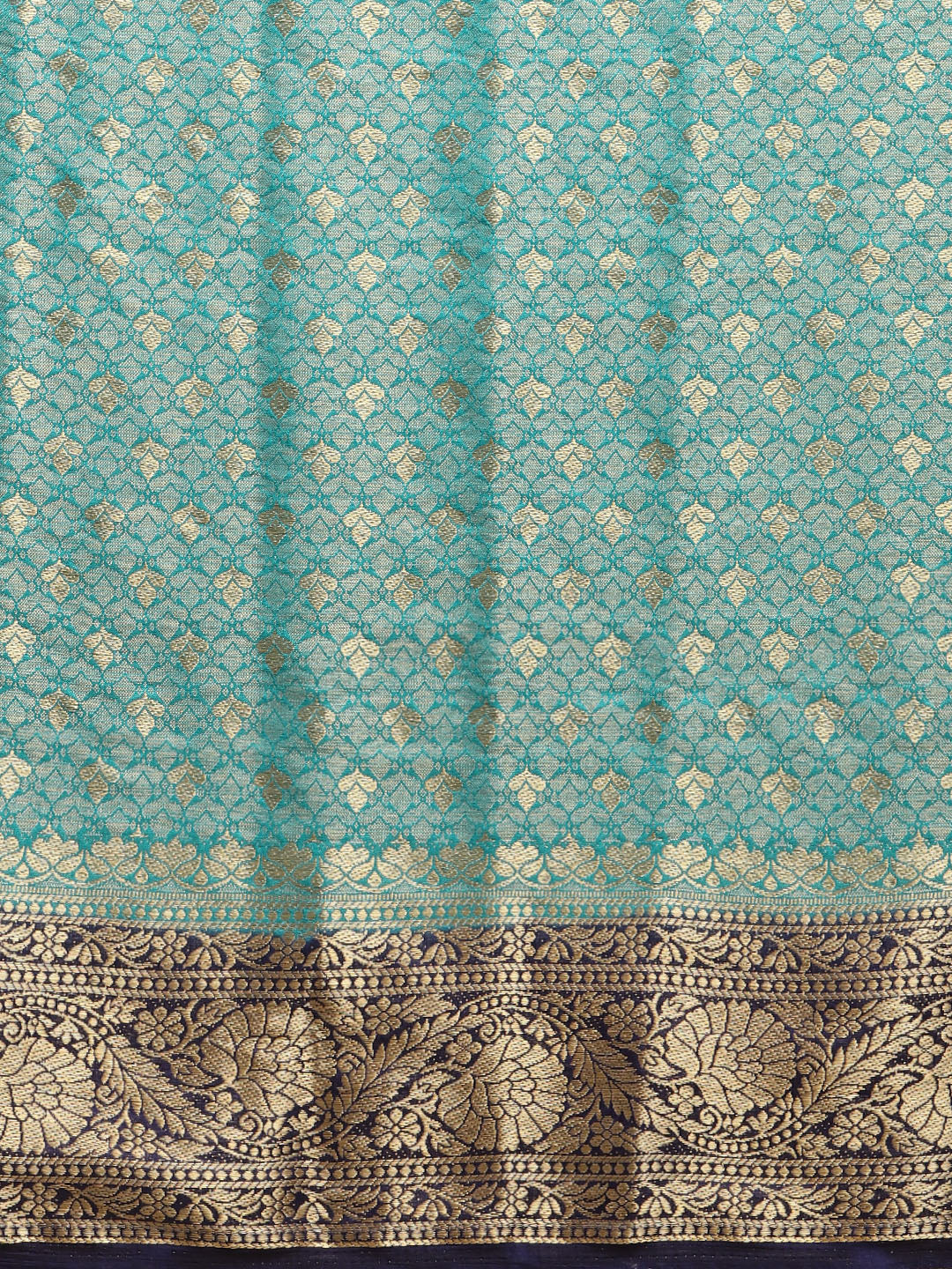 Brocade Zari Border Art Handloom Woven Saree