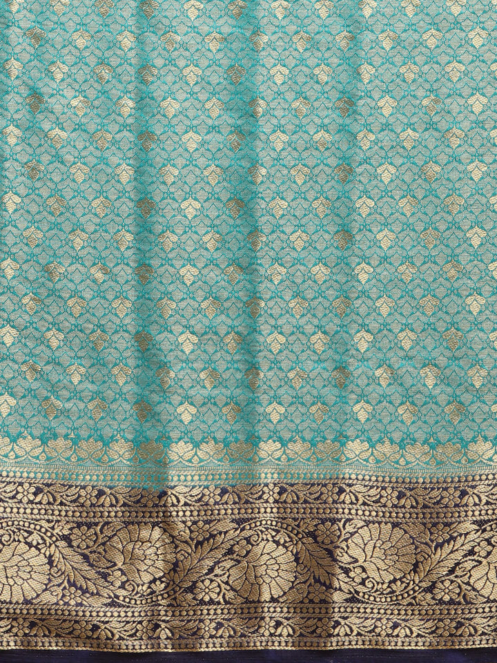 Brocade Zari Border Art Handloom Woven Saree