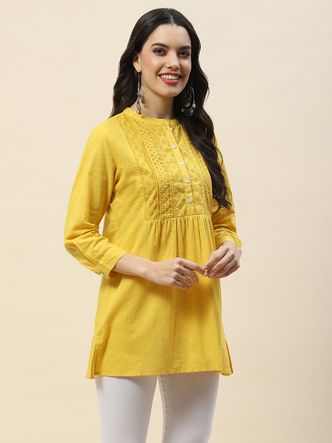 Printed Cotton Short Kurti