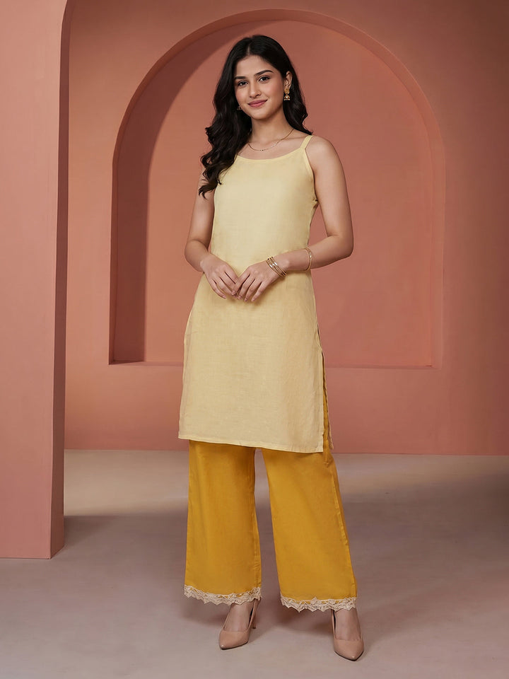 Printed Cotton Blend Kurta Set