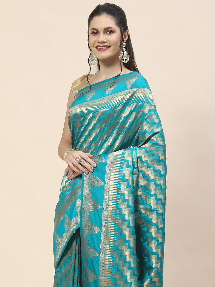 Zari Jaal Woven Handloom Saree