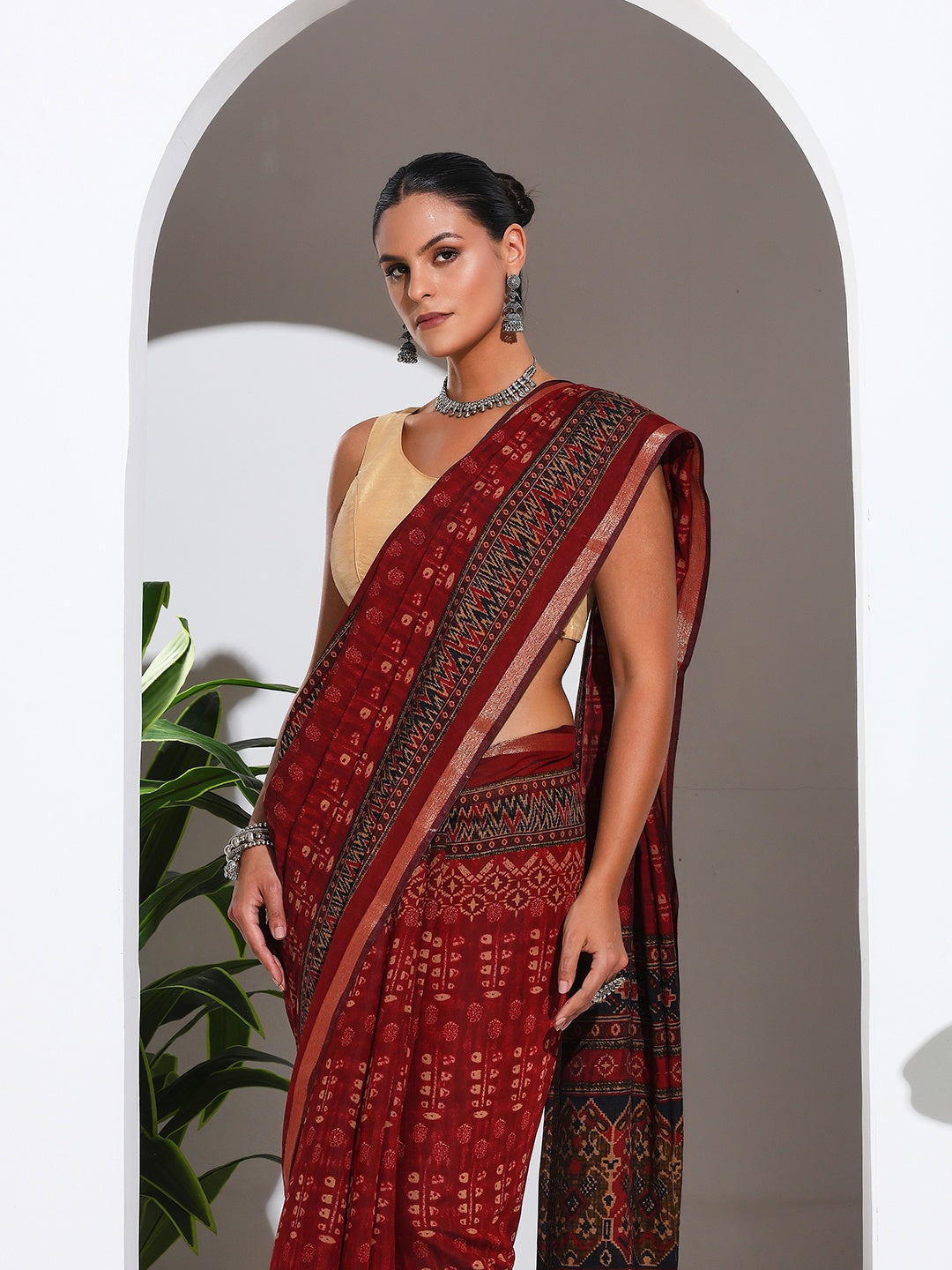 Digital Printed Art Silk Saree