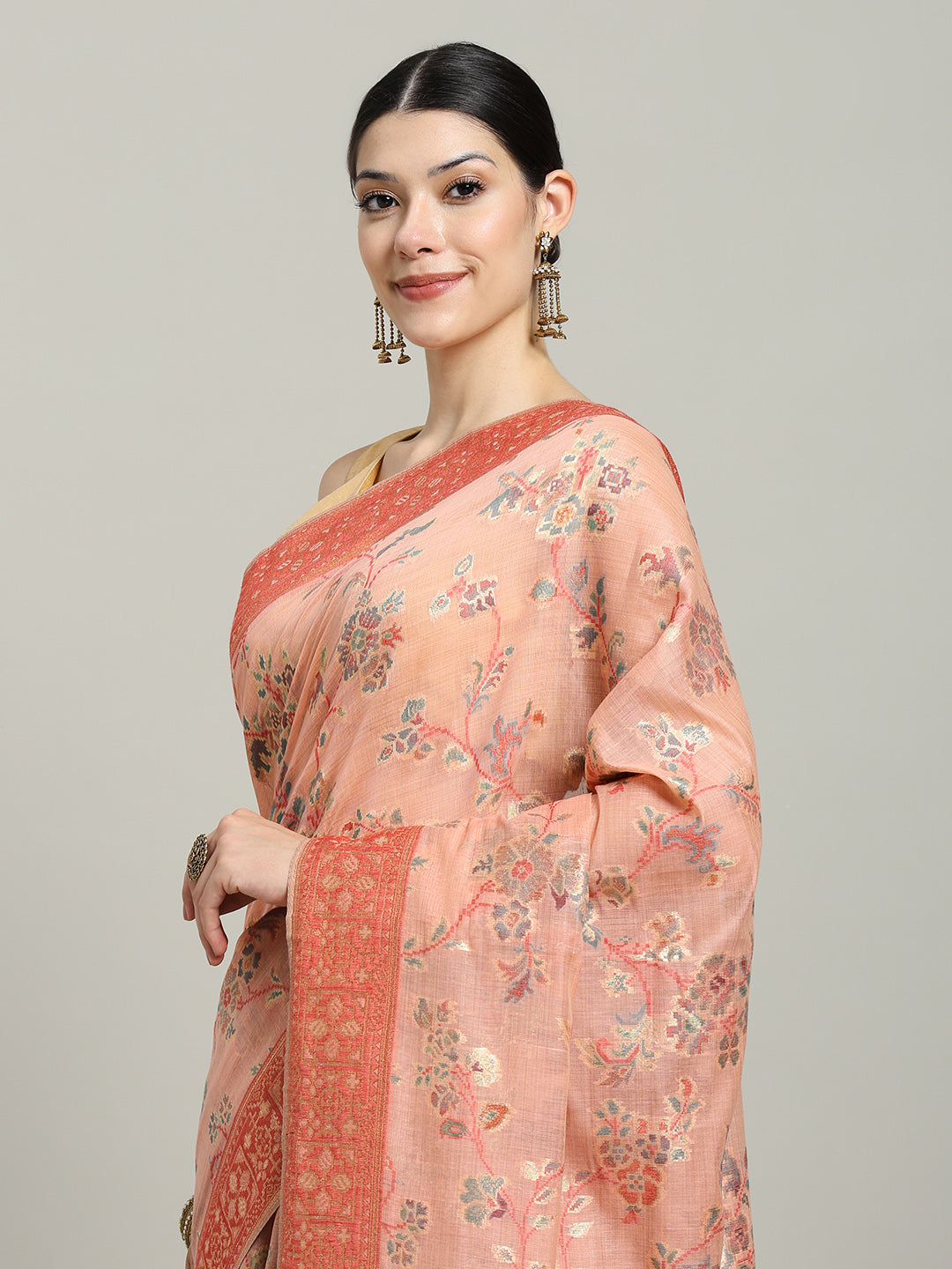 Zari Jaal Art Silk Woven Saree
