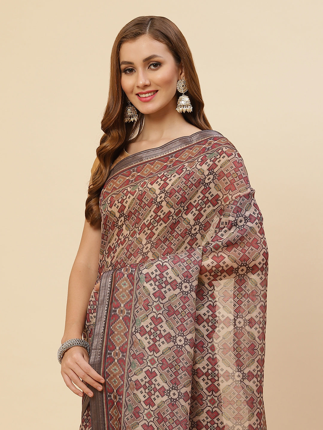 Patola Printed Cotton Saree
