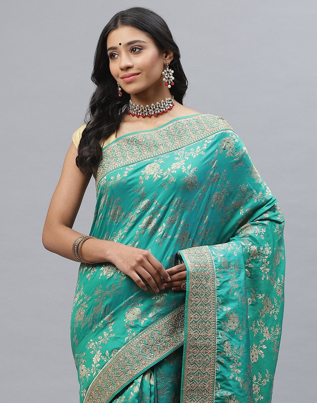 Banarasi Woven Embroidery Saree