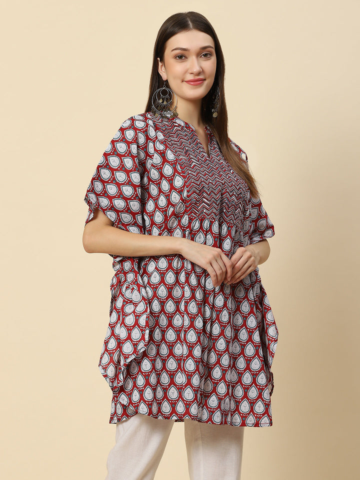 Printed Cotton Kaftan Kurta
