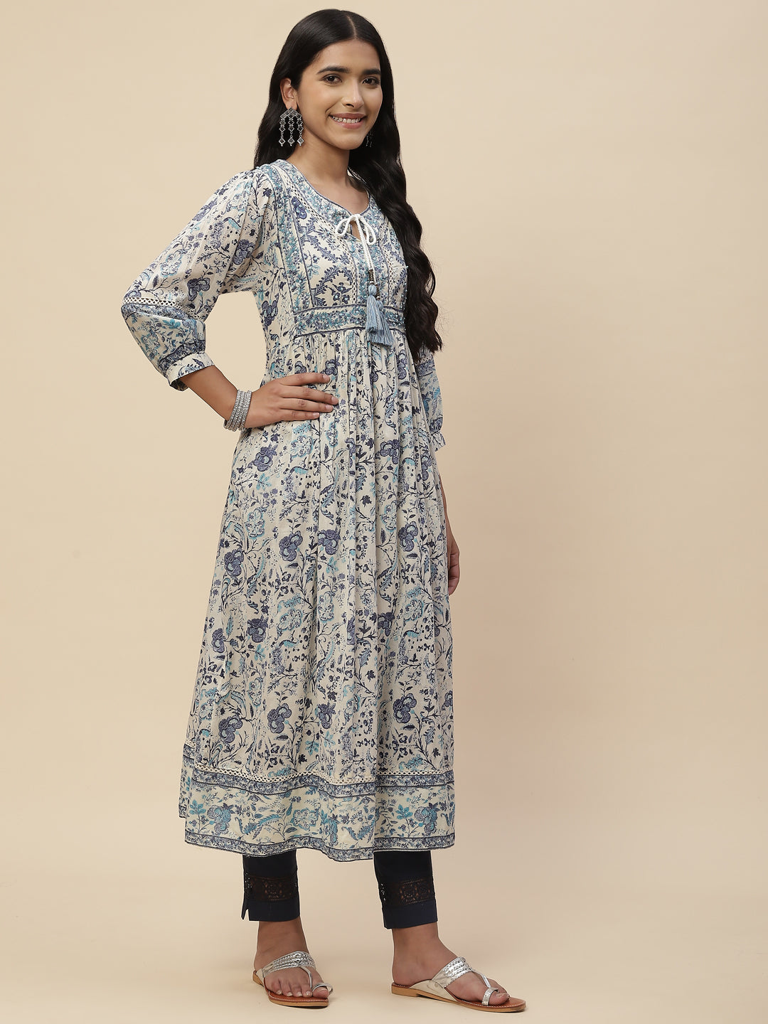 Printed Cotton Anarakali Kurta