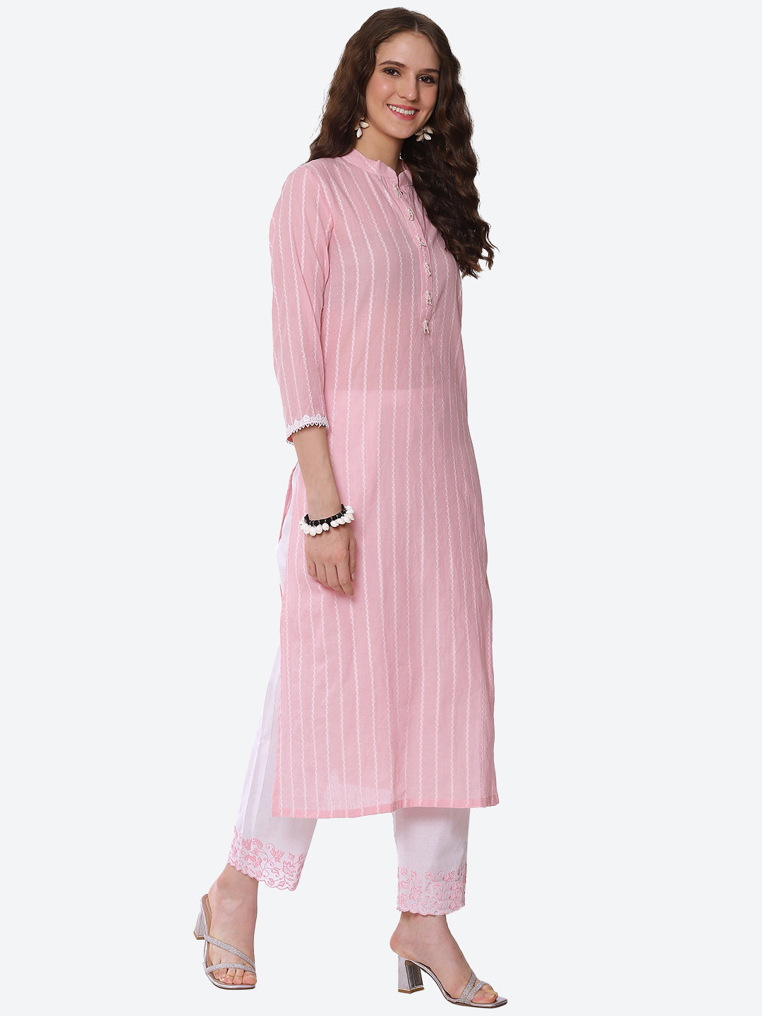 Printed Cotton Kurta With Pant