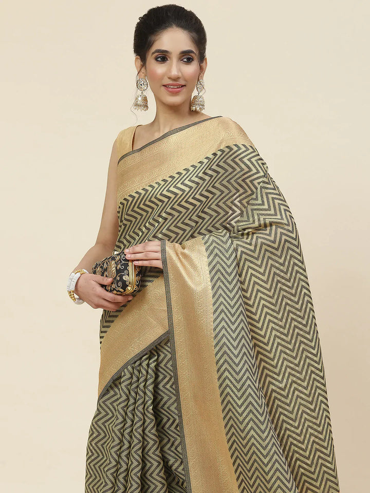 Zari Jaal Cotton Woven Saree