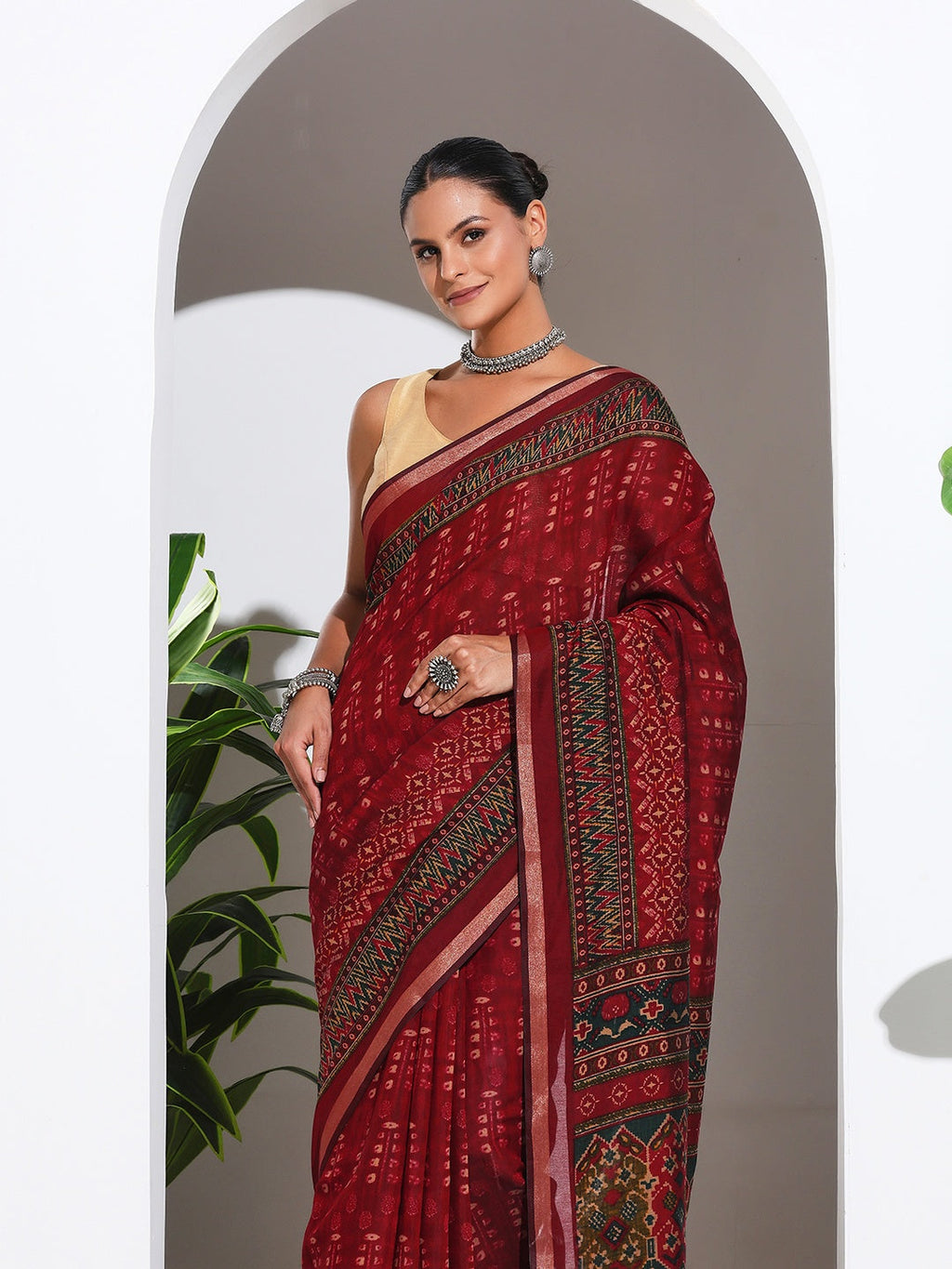 Digital Printed Art Silk Saree (Copy)