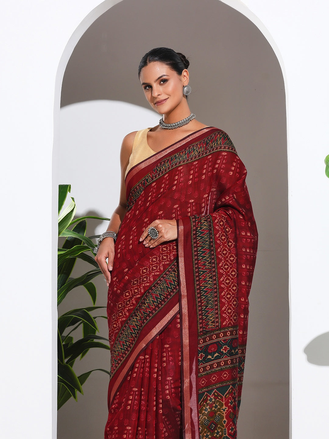 Digital Printed Art Silk Saree (Copy)