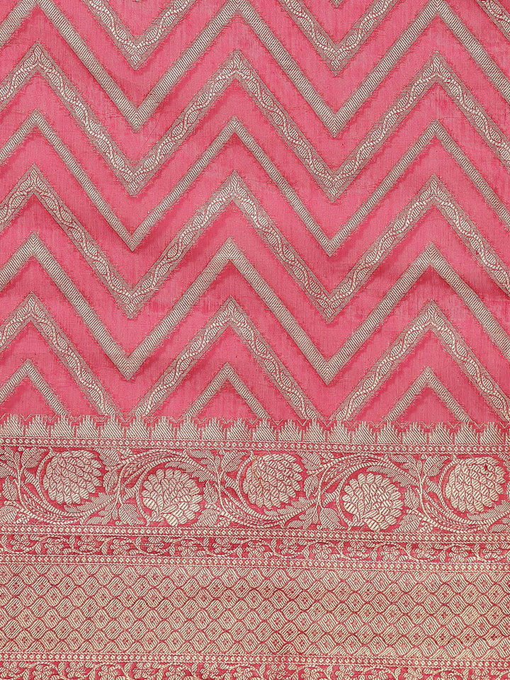 Zari Jaal Cotton Woven Saree